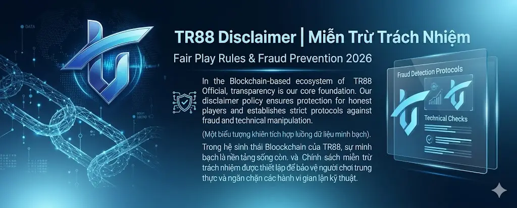 TR88 Disclaimer – Miễn Trách Nhiệm & Quy Tắc Công Bằng TR88 2026