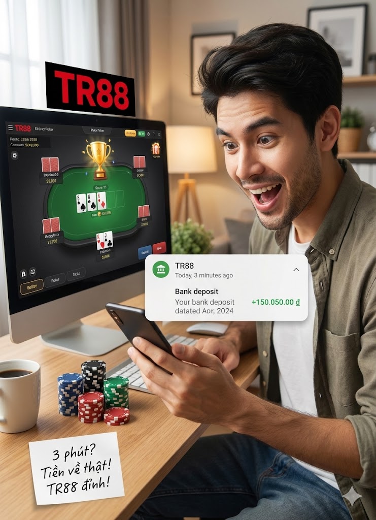 Review rút thưởng giải đấu Poker TR88