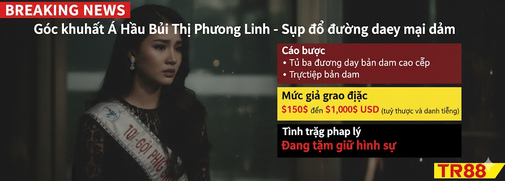 Góc khuất Á Hậu Bùi Thị Phương Linh - Sụp đổ đường dây mại dâm